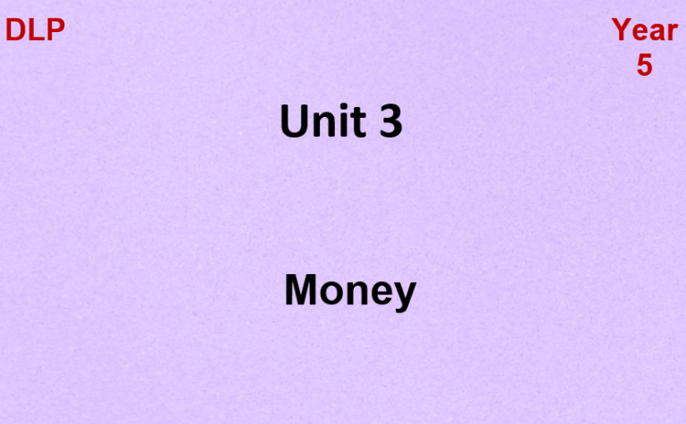 Y5U3: Money